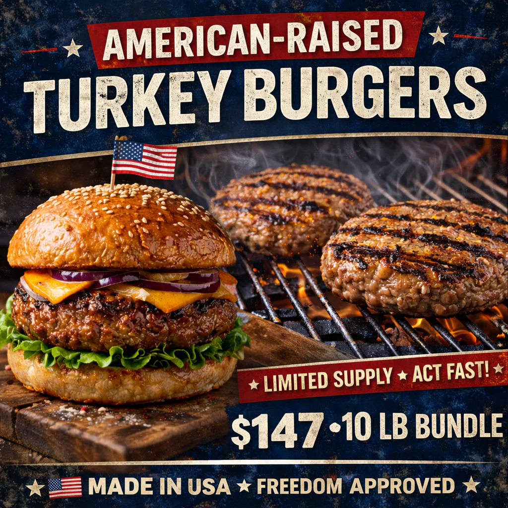 Freedom Farms Turkey Burgers (10 lb Bundle)